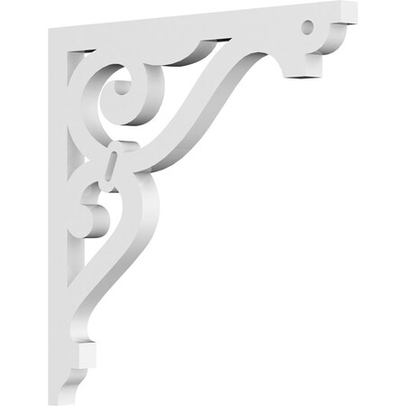 Ekena Millwork Finley Architectural Grade PVC Bracket, 5/8"W X 10"D X 10"H BKTP01X10X10FI